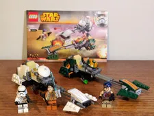 Lego 75090 Star Wars Ezra’s Speeder Bike w Manual Minifigures Ezra Sabine EUC