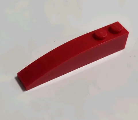 LEGO Parts Slope Curved 6x1 Red 42022