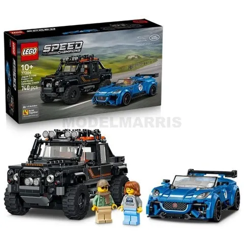LEGO 77264 Speed Champions Jaguar Project 7 And Land Rover Defender Set