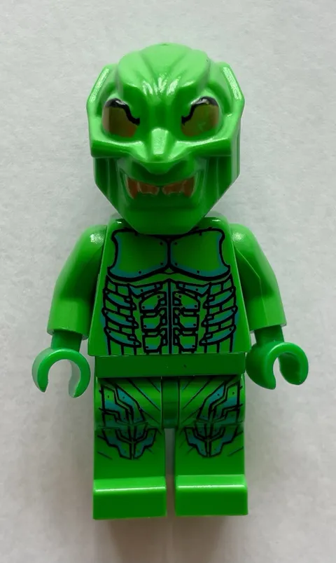 LEGO- Green Goblin 2, Gold Eyes SPD006 Minifigure Authentic LEGO Spider-Man 