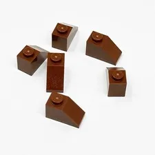 3040 LEGO Parts Slope 45 2x1 REDDISH BROWN (6)