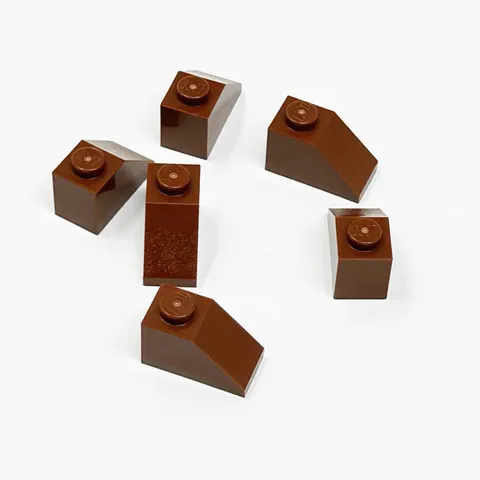 3040 LEGO Parts Slope 45 2x1 REDDISH BROWN (6)