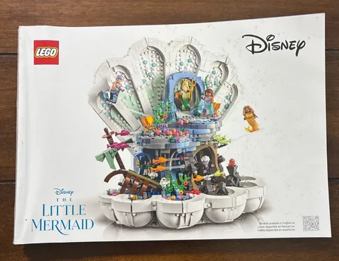 Lego Disney The Little Mermaid 43225 Royal Clamshell Instruction Manual Only