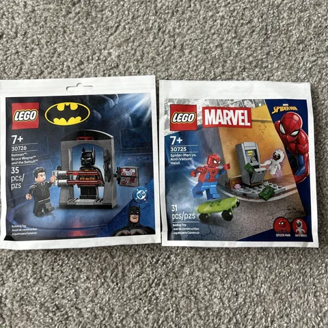LEGO Batman & Spider-Man Polybag Set 30726 30725 NEW Sealed 66 PCS
