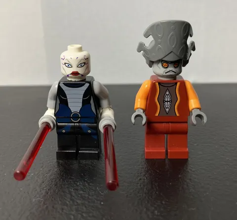 LEGO Star Wars the Clone Wars Minifigures - Nute Gunray, Asajj Ventress USED
