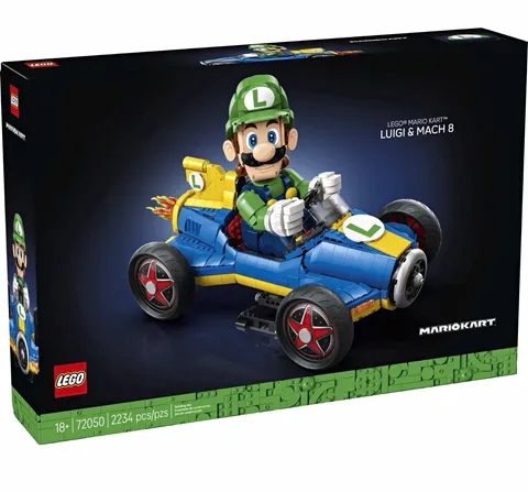LEGO Super Mario Mario Kart Luigi & Mach 8 (72050) 2234 Pcs 18+
