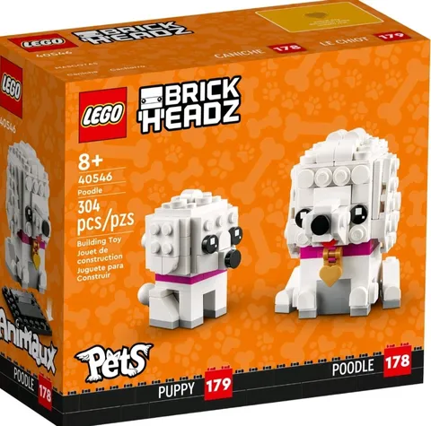LEGO BrickHeadz Pets Collection 40546 Poodle & Puppy Retired NEW SEALED