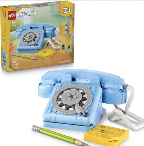 LEGO Creator 3 in 1 Retro Telephone Kids Toy - Home Decor Building Toy 31174🎁