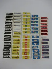 LEGO Windscreen 2x6x2 Lot of 67 Soccer Advertising Signs Adidas LEGOLAND Etc.