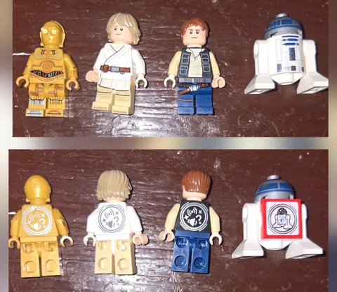 LEGO Star Wars smartplay minifigures c3po,luke,han,R2d2 NEW