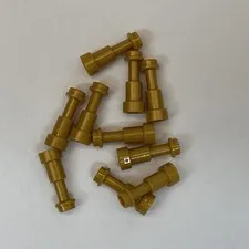 Lego 64644 Gold Replacement Parts Pieces Lot of 10
