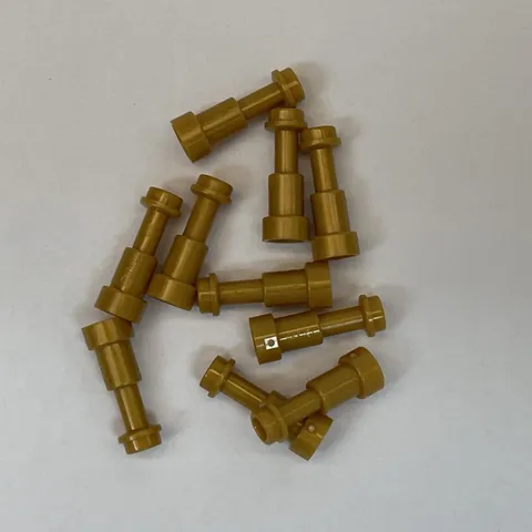 Lego 64644 Gold Replacement Parts Pieces Lot of 10