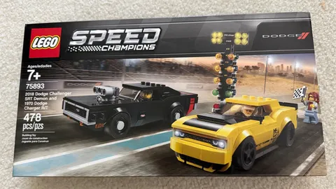 LEGO SPEED CHAMPIONS: 2018 Dodge Challenger SRT Demon and 1970 Dodge Charger R/T