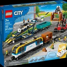 LIKE NEW !!!Freight Train City 60336 LEGO train 60198 and traon station 60336 
