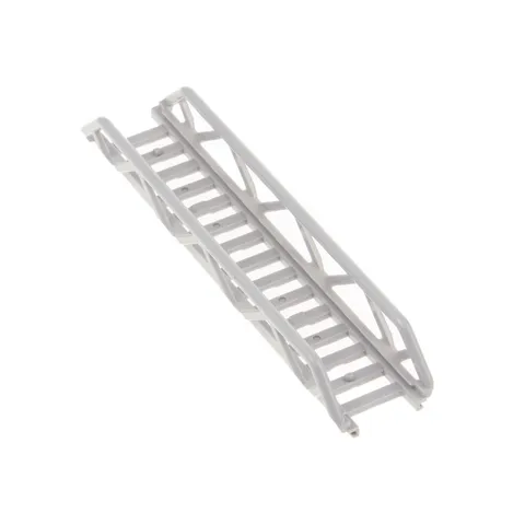 1x LEGO 16x3.5 Ladder Railing Light Gray Side Supports Fire 65444 11299