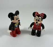 LEGO DUPLO DISNEY Mickey & Minnie Mouse Figures Red Polka Dot, Tuxedo