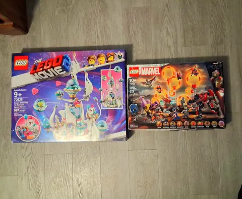 LEGO Lot (Mavel Avengers Endgame Final Battle, Space Palace Castle) No Minifigs