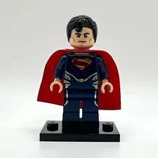 LEGO DC Super Heroes Man of Steel Superman Dark Blue Suit sh0077