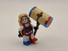 LEGO DC Harley Quinn Inspired Outfit Custom Minifigure Printed On Real Bricks UV