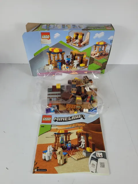 LEGO® Minecraft® 21167 The Trading Post 🗯️100% Complete W/Instructions