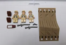 LEGO Indiana Jones Lot of Three German Soldier Minifigures and Cloth Canopy!