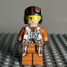 LEGO Star Wars - Poe Dameron Minifigure - Pilot - sw0658 75102 - 3J