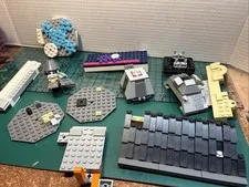 LOT of Partially Assembled LEGO PIECES Buildings Used