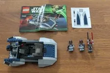LEGO 75022 Star Wars Mandalorian Speeder 100% Complete with Figures and Manual