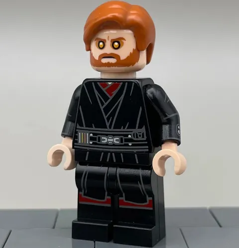 Lego Star Wars - Light Custom LC - Sith Obi-Wan Kenobi Evil Master Minifigure