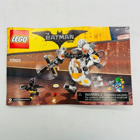 The LEGO Batman Movie - Egghead Mech Food Fight (70920) - Manual Only