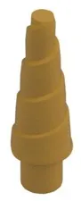 Lego Part 89522 HORN Pearl Gold Unicorn Minifig Animal Spiral Drill PG01