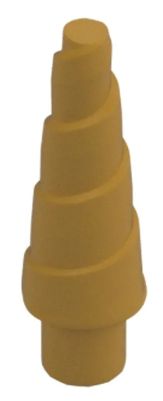 Lego Part 89522 HORN Pearl Gold Unicorn Minifig Animal Spiral Drill PG01