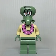 LEGO SpongeBob SquarePants bob035 Squidward Pink Lei Minifigure 3818