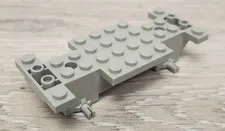 Lego 30235 Old Light Gray Vehicle Base 4 x 10 x 1 2/3 Replacement Part Piece