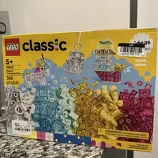 LEGO Classic Magical Transparent Box Toy 11040 w/ stickers On Front
