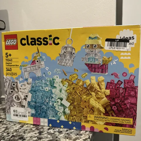 LEGO Classic Magical Transparent Box Toy 11040 w/ stickers On Front