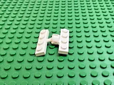 1997 LEGO White Plate 1x4 w/Tow Ball & Socket 4 Slots Short 6486 #3183c 3184