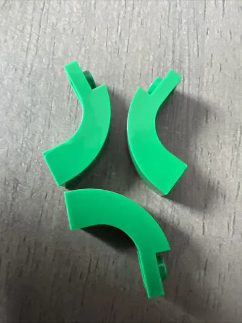 LEGO 6005 Green Arch 1 x 3 x 2 Curved Top 3 Pieces