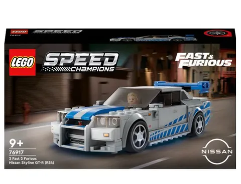 LEGO 76917 Speed Champions Nissan Skyline GT-R R34 2 Fast 2 Furious New Sealed