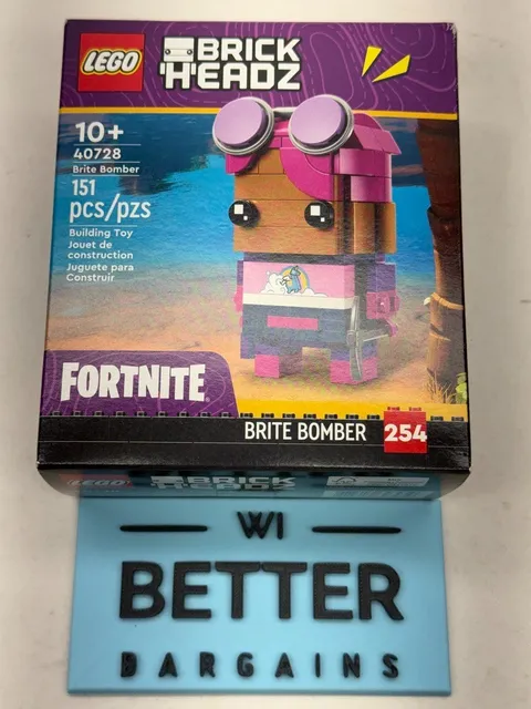 LEGO 40728 BrickHeadz Fortnite Brite Bomber 254 New Sealed Retired GWP