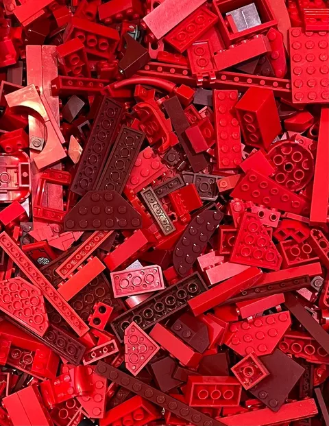 LEGO Bulk Bricks 1LB - Choose Your Color - Random Assorted Pieces