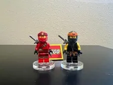 LEGO Ninjago 2019 Kai (njo0531) & Cole (njo0532) Retired Excellent Condition