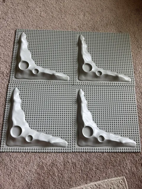 Vintage LEGO Space Lunar Crater Baseplate  Lot32 x 32  3947A; 4Total Baseplates