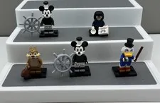 LEGO Minifigures Disney Series 2 71024 Scrooge Steamboat Willie Dale Lot Of 5