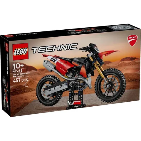 LEGO 42238 Ducati Desmo450 MX Factory Motorcycle (Pre order, will be shipped on