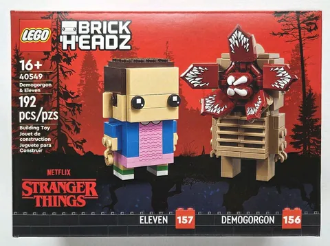 Lego Brickheadz Stranger Things Demogorgon & Eleven 40549 New Sealed Set RETIRED