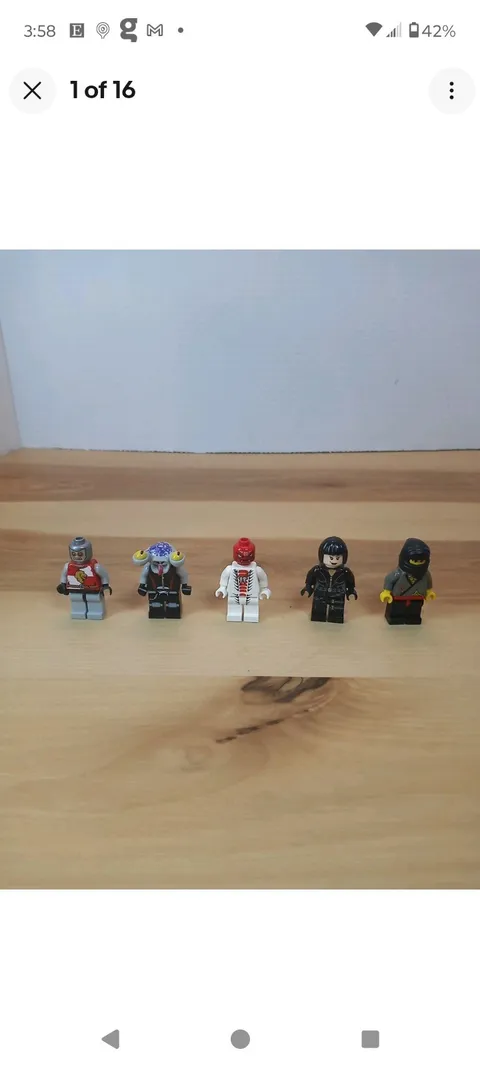Lego Minifigure Alien Red Devil Ninja Widow Robot Mixed All Lego Parts Lot Of 5