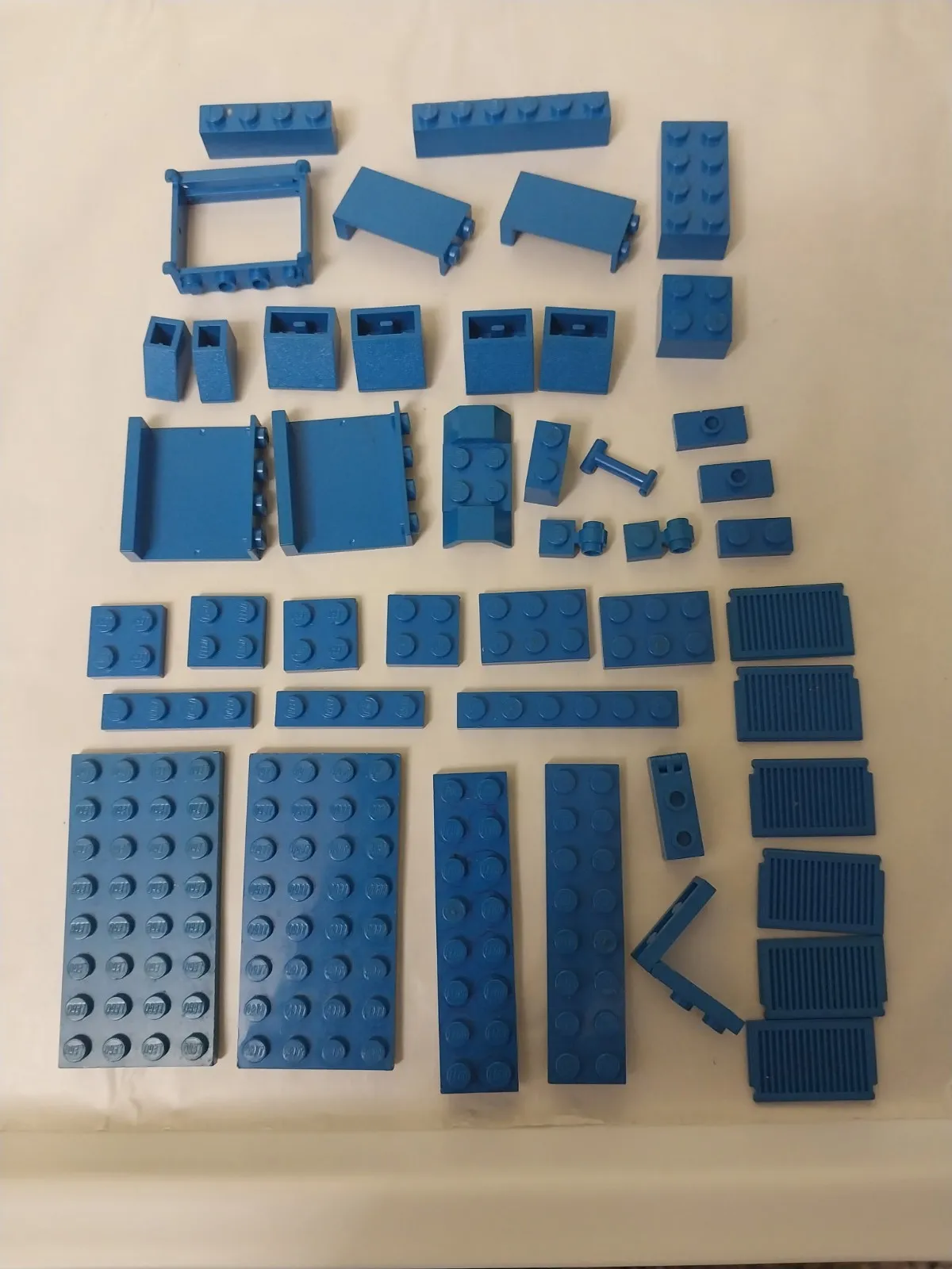 44 Vintage 1980s Blue Lego Lot