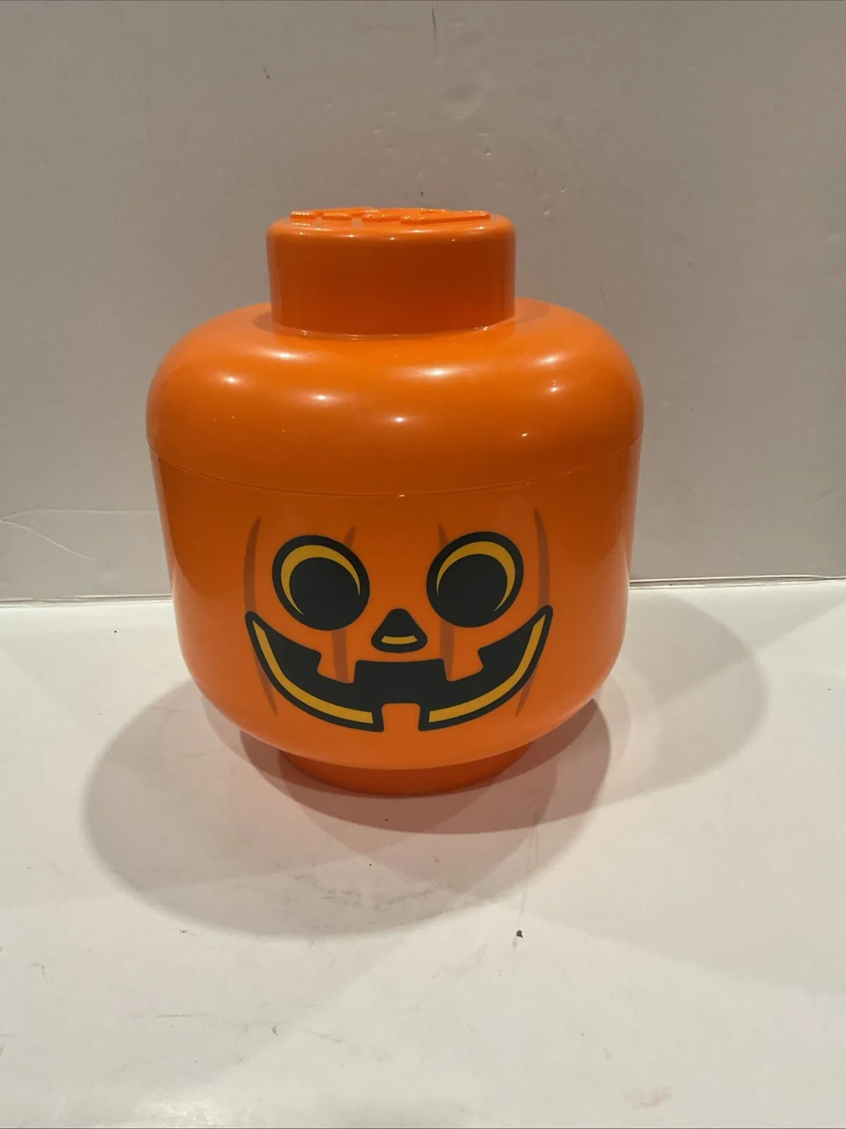 Lego Large Jack O Lantern Head Storage Container Brand New Out Of Package 🎃