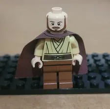 Lego Qui-Gon Jinn sw0410 (Breathing Apparatus) 2012 Missing Hair Piece*
